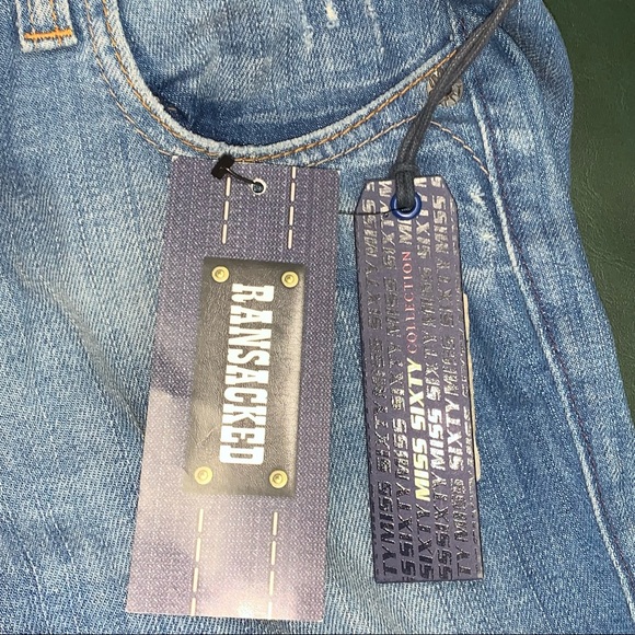 MISS SIXTY OPRAH REGULAR SLIM JEANS TROUSERS SIZE 27 mid rise NWT blue - Picture 15 of 16